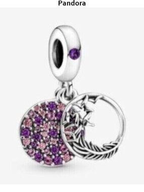 Pandora Pav Feather Dangle Charm